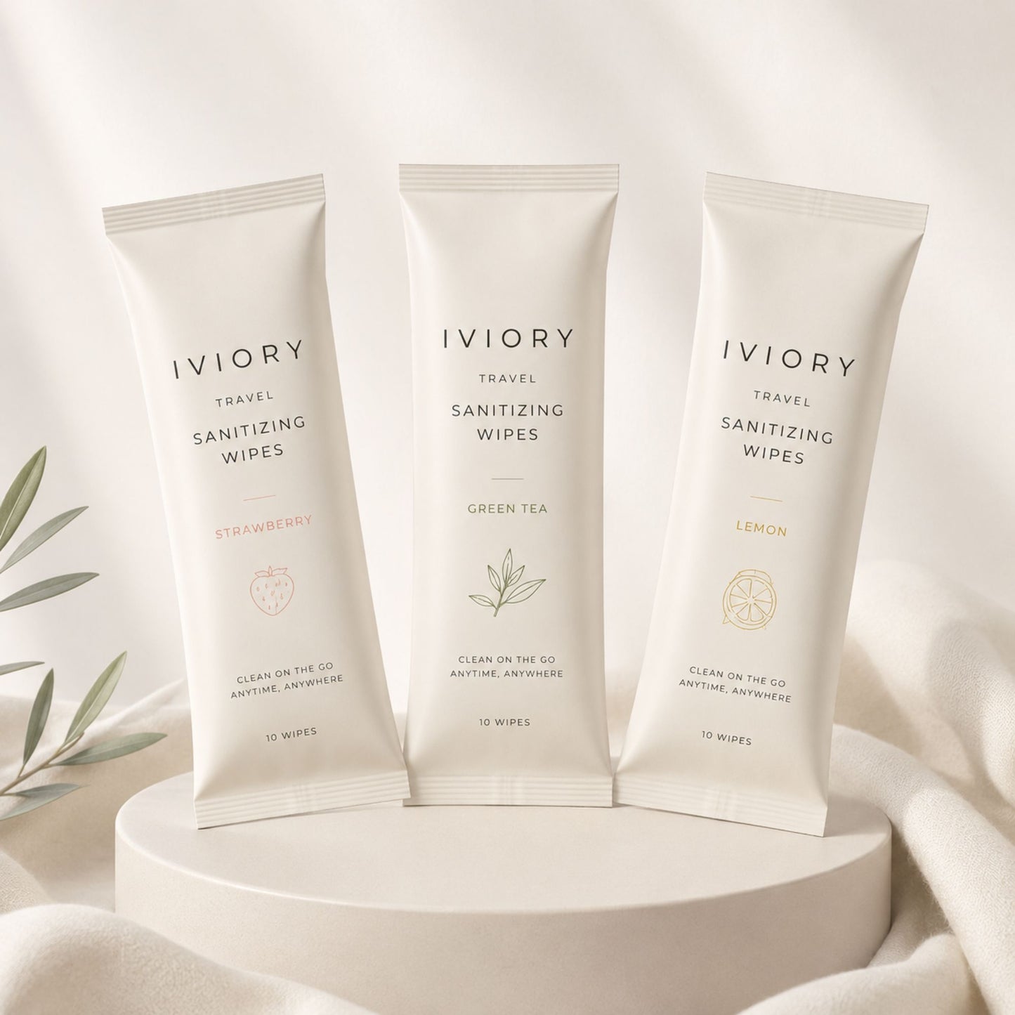 Iviory Travel Sanitizing Wipes