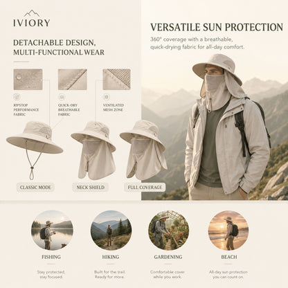 Iviory™ Ultimate 360° Safari Sun Hat