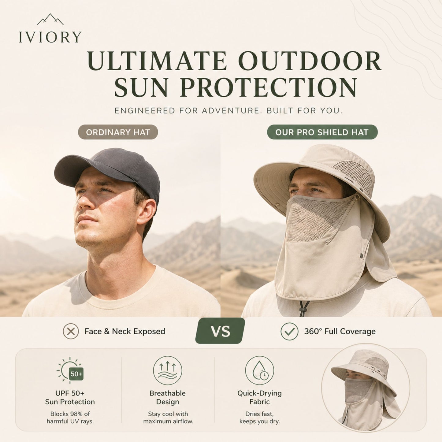 Iviory™ Ultimate 360° Safari Sun Hat