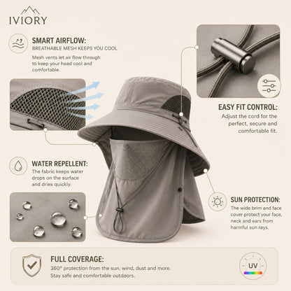 Iviory™ Ultimate 360° Safari Sun Hat