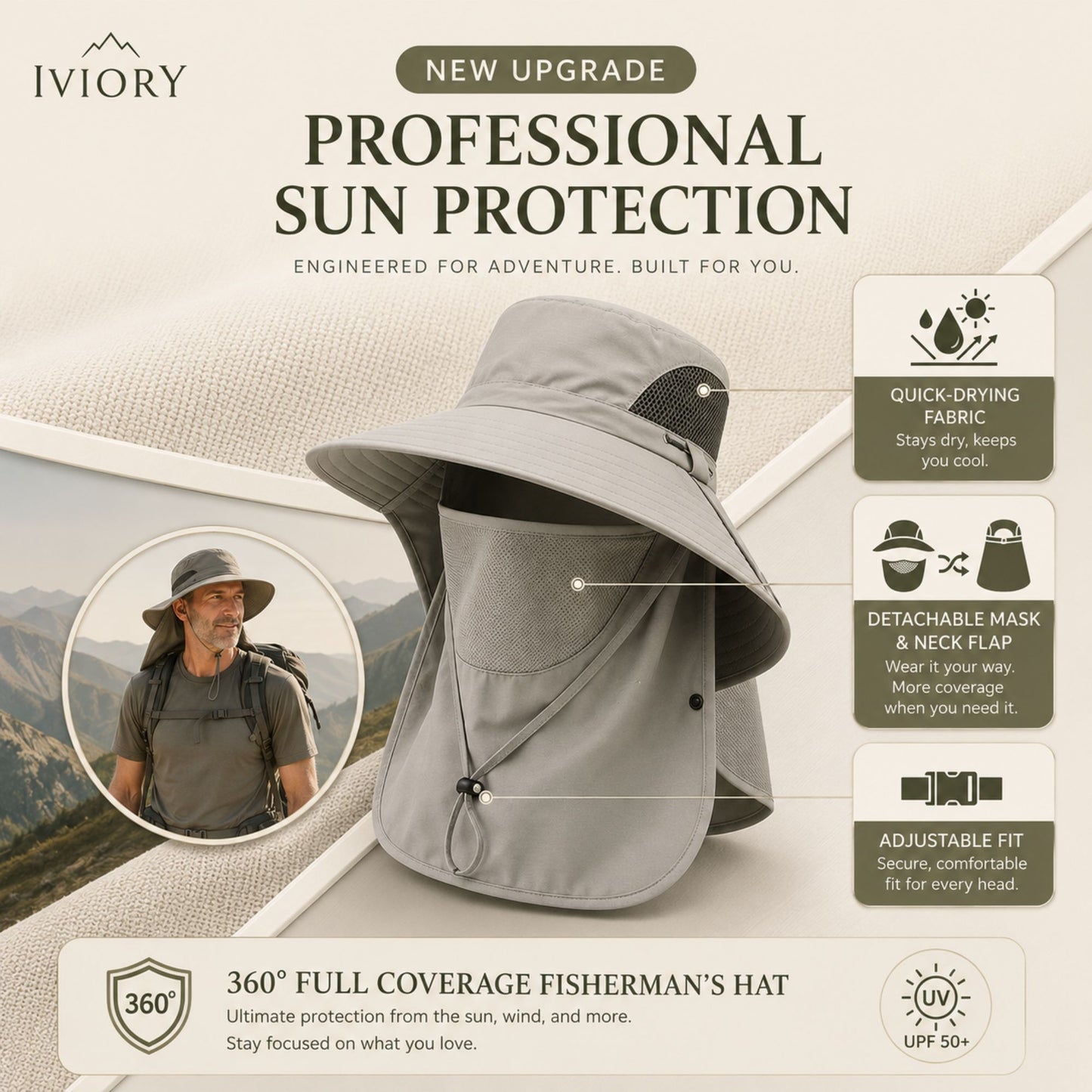Iviory™ Ultimate 360° Safari Sun Hat