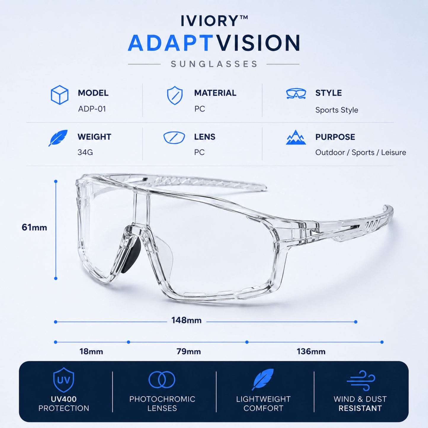 Iviory™ AdaptVision Sunglasses