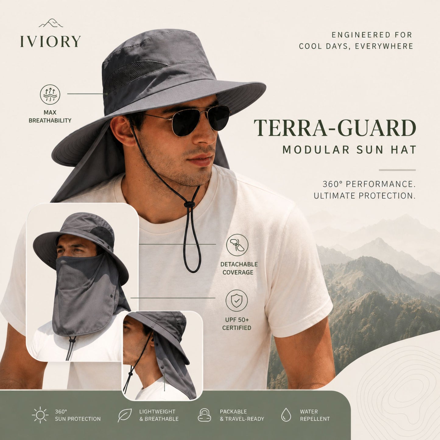 Iviory™ Ultimate 360° Safari Sun Hat