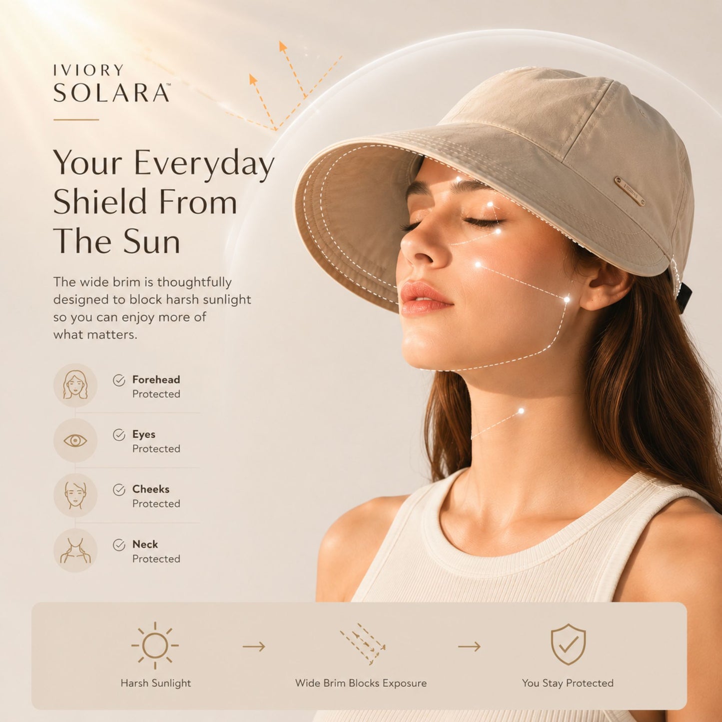 Iviory Solara™ | Elegant Sun Protection