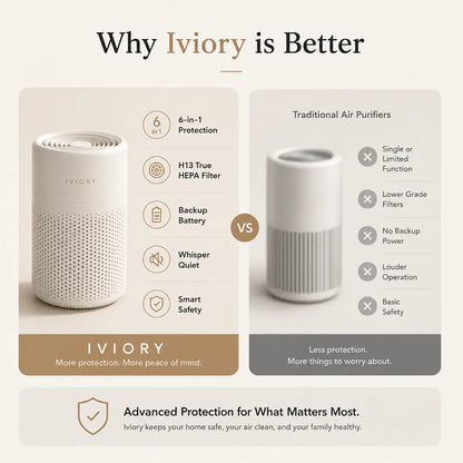 Iviory Air Purifier For Safety